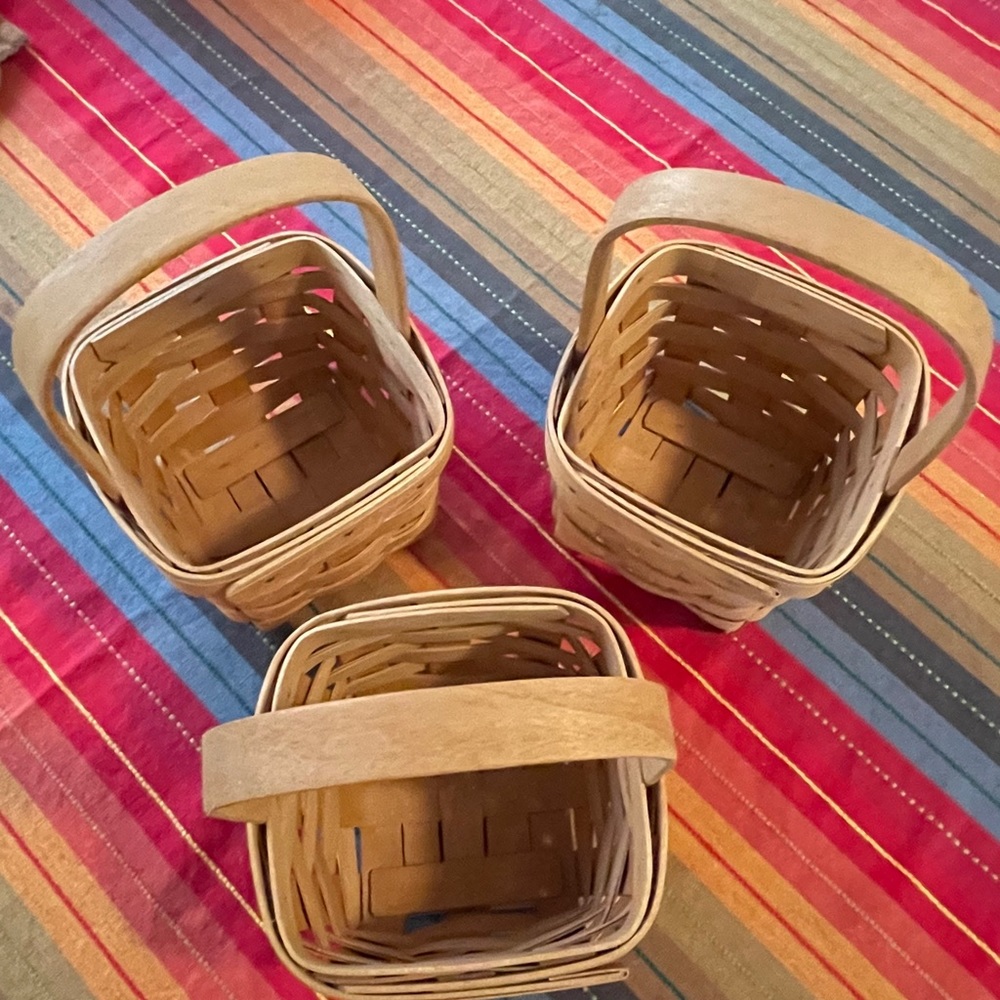 ✨Host Pic✨Longaberger Set of 3 Small baskets